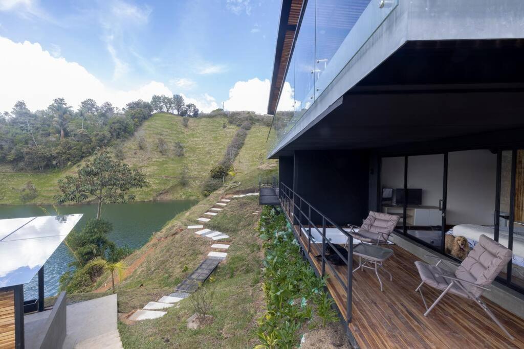 Sky House Cabana Guatape La Pradera  Exterior foto